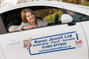 Book keeper in vehicle