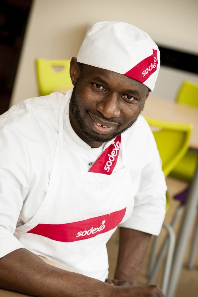 Sodexo Chef chef portrait at a London Academy