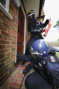 Surrey Police Forced Entry on a domestic house