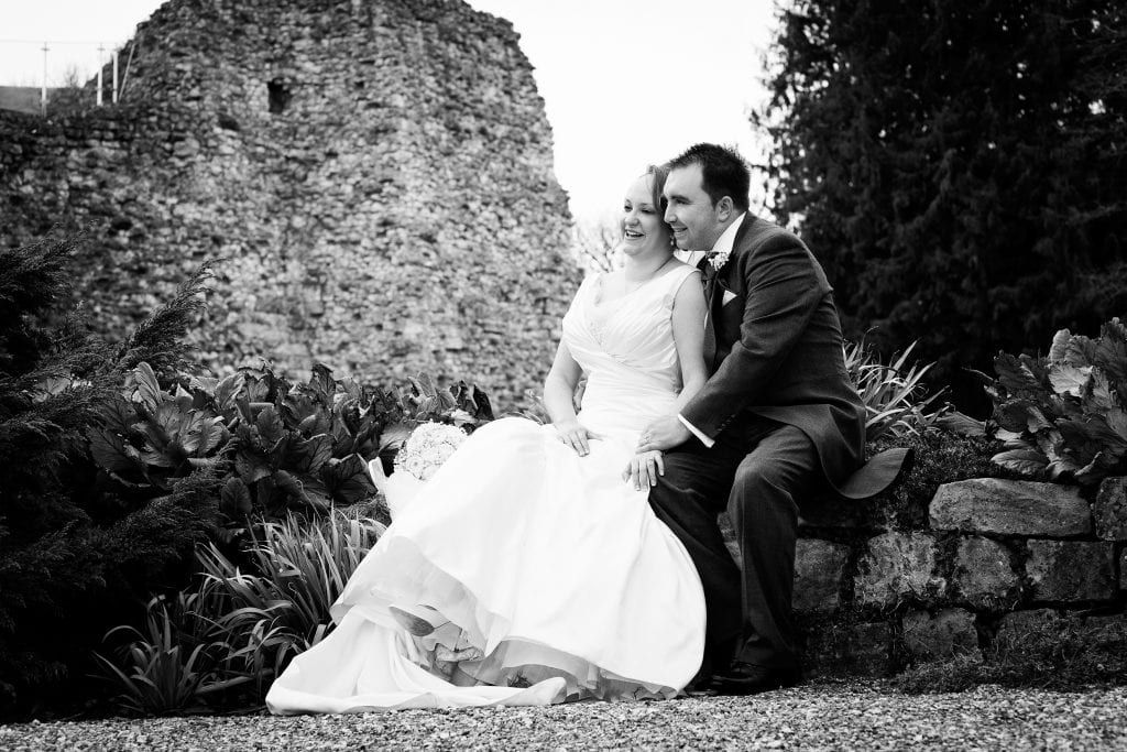 Black and white Farnham Castle Couple