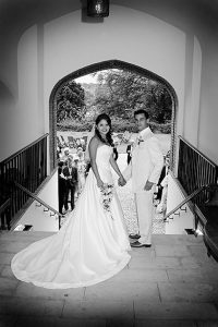 Gorgeous wedding Couple at Farnham Castle