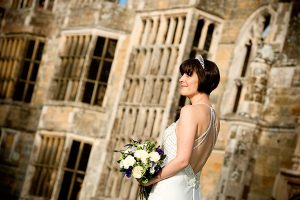 Bride at the Cowdray Ruins