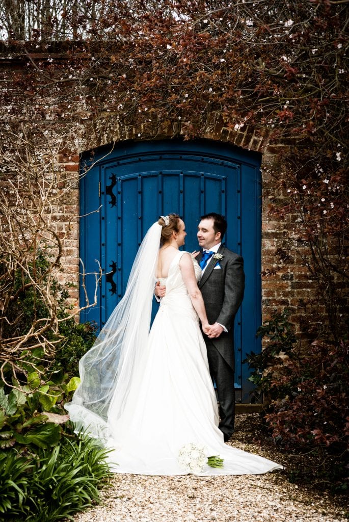 Wedding in the gardens at Farnham Castle