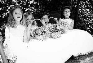 Beautiful Bridemaids in the Gardens at Gate Street