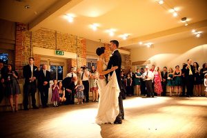 first dance in the courtyard room