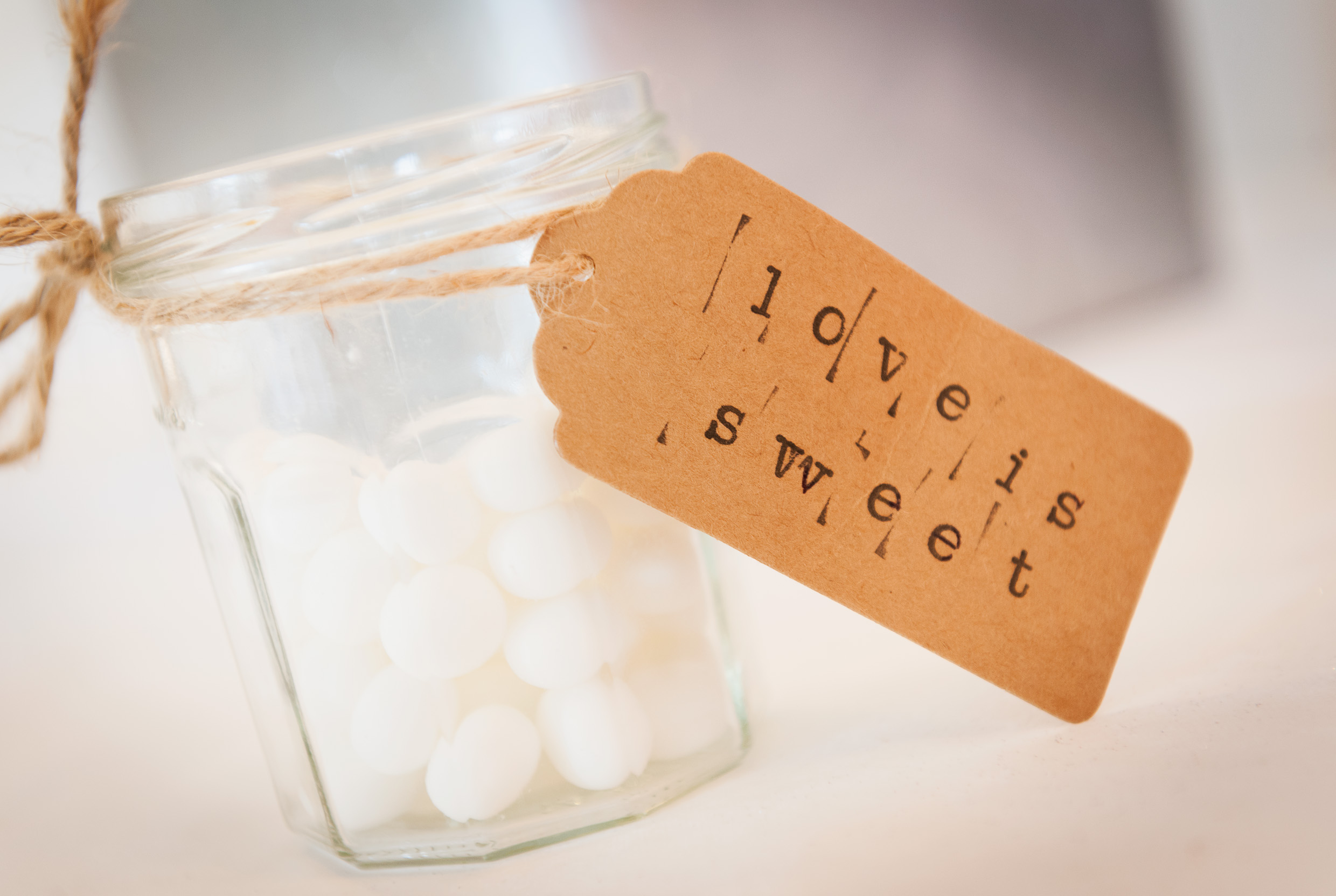 Sweet jar table treats at Frensham Pond Hotel