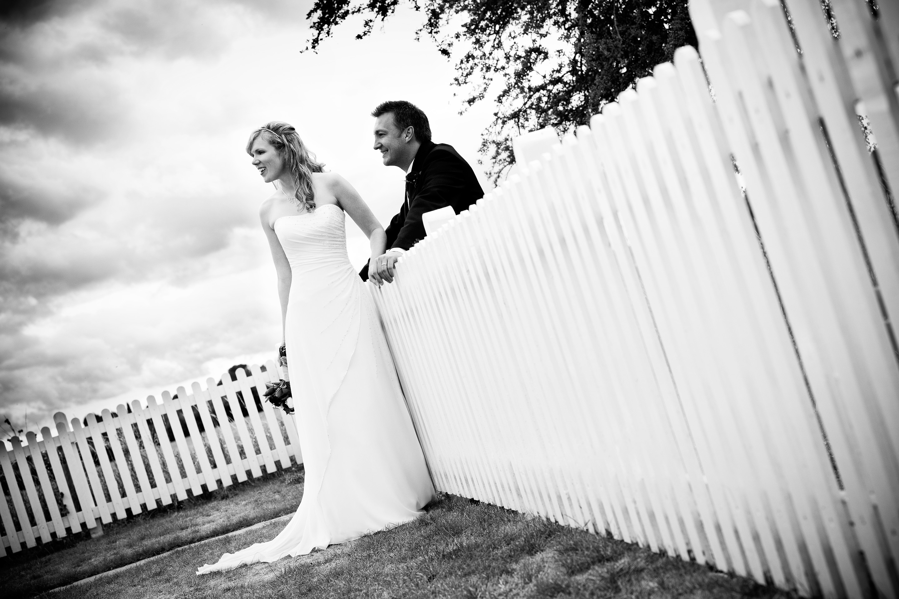 Picket fence wedding at The Inn at Lower Froyle