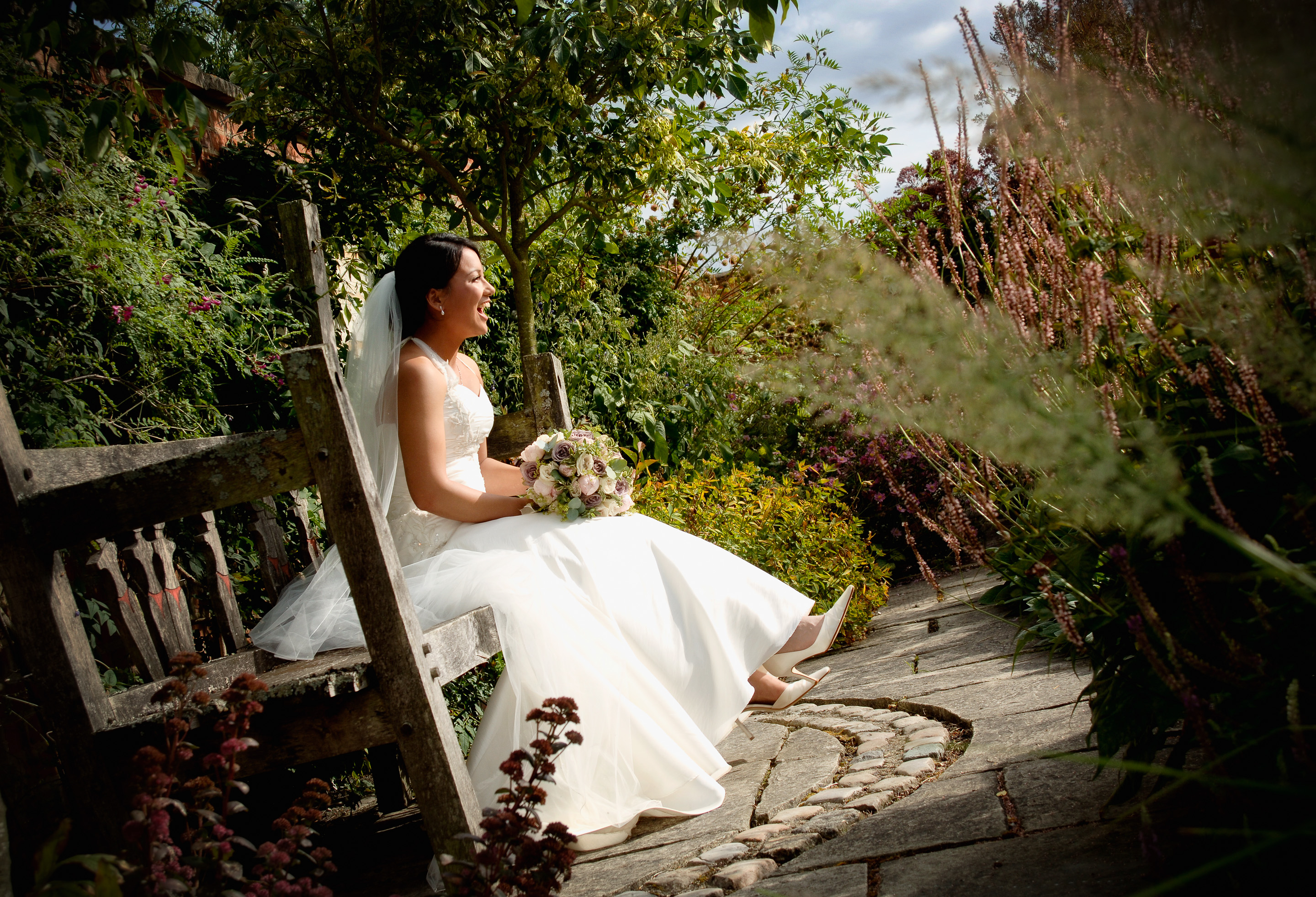 Laughing Bride at Bury Court, Bently