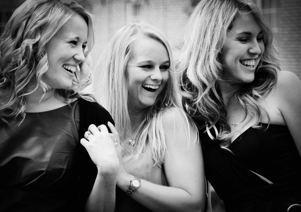 3 girls laughing